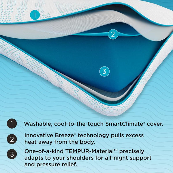 Tempur-Pedic TEMPUR-Breezepro Hi 2.0 Queen Pillow