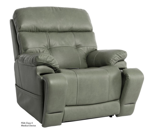 Mega Motion Infi Elite Infinite Position Power Lift Recliner Chair with Adjustable Headrest Lumbar & Air Bladder Massage in Olive
