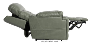 Mega Motion Infi Elite Infinite Position Power Lift Recliner Chair with Adjustable Headrest Lumbar & Air Bladder Massage in Olive