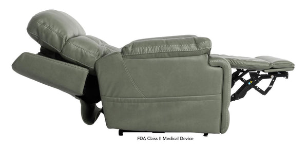 Mega Motion Infi Elite Infinite Position Power Lift Recliner Chair with Adjustable Headrest Lumbar & Air Bladder Massage in Olive