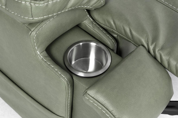 Mega Motion Infi Elite Infinite Position Power Lift Recliner Chair with Adjustable Headrest Lumbar & Air Bladder Massage in Olive