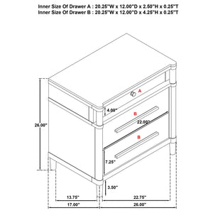 Coaster Gracemont 4-Piece King Bedroom Set White