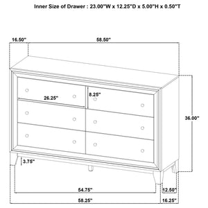 Coaster Welsley 5-Piece King Bedroom Set Walnut