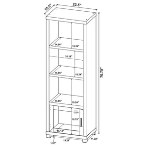 Coaster Jupiter 3-Piece Entertainment Center 79-Inch Tv Stand Black
