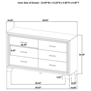 Coaster Wright 5-Piece California King Bedroom Set Brown Oak