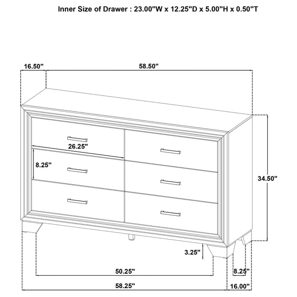 Coaster Wright 5-Piece California King Bedroom Set Brown Oak