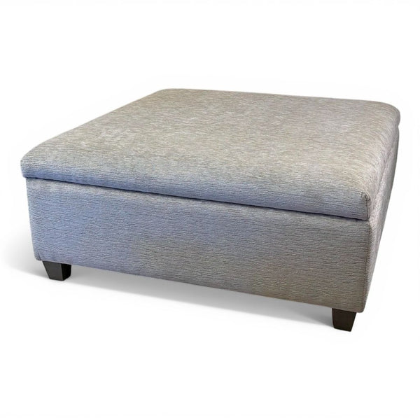 King Hickory Depot Fabric Storage Ottoman in Limerick Granite