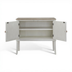 American Woodcrafters Beach Comber Server Weathered White
