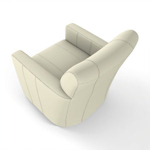 Best Home Furnishings Caroly Leather Swivel Glider Chair Sea Salt