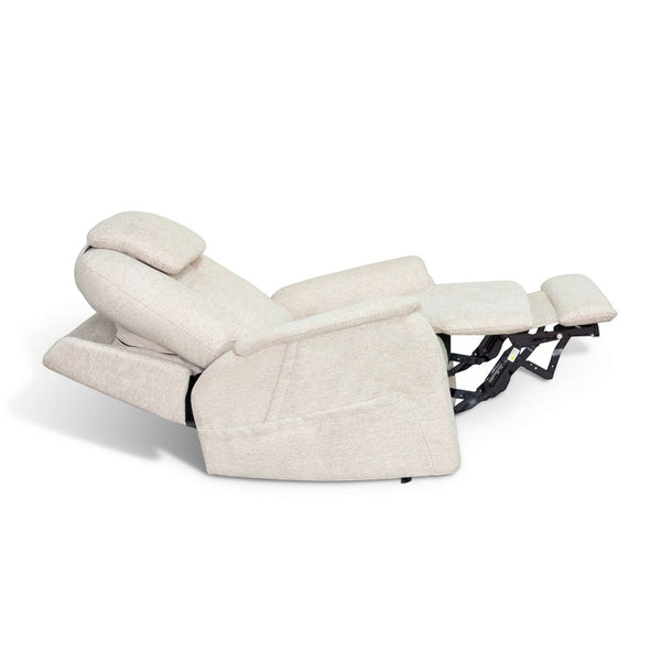 Zecliner Model 3+ Petite Fabric Power Lift Recliner with Power Headrest, Lumbar, Heat & Massage Ceramic