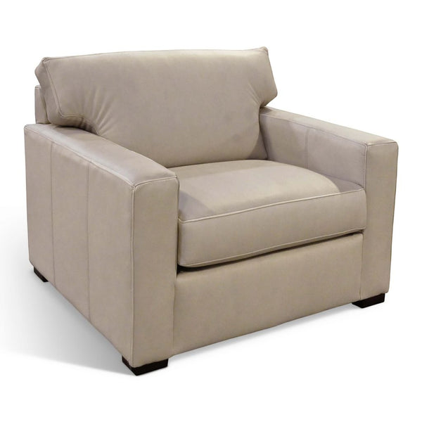 England Furniture Baylor Leather Chair 1/2 Evolution Pumice