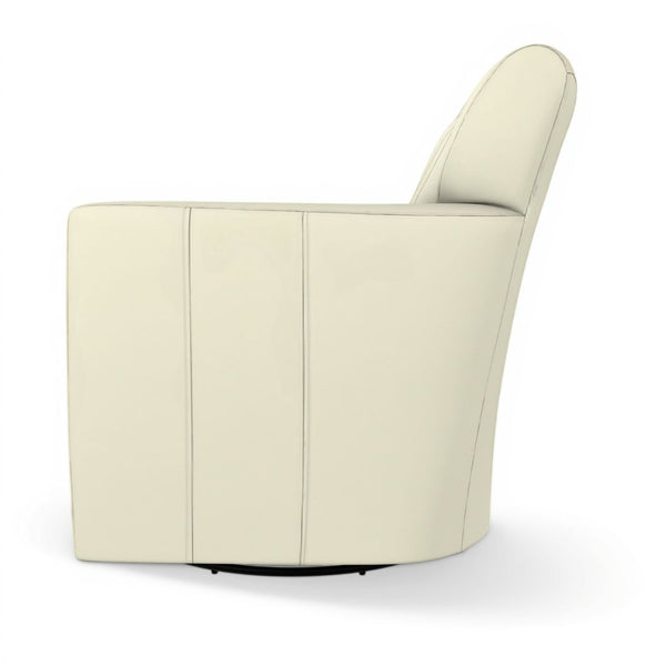 Best Home Furnishings Caroly Leather Swivel Glider Chair Sea Salt