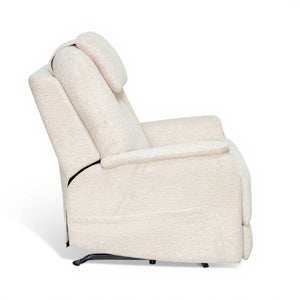 Zecliner Model 3+ Petite Fabric Power Lift Recliner with Power Headrest, Lumbar, Heat & Massage Ceramic
