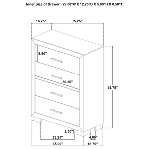 Coaster Arielle 5-Piece King Bedroom Set Light Oak