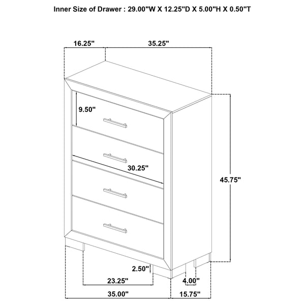 Coaster Arielle 5-Piece King Bedroom Set Light Oak