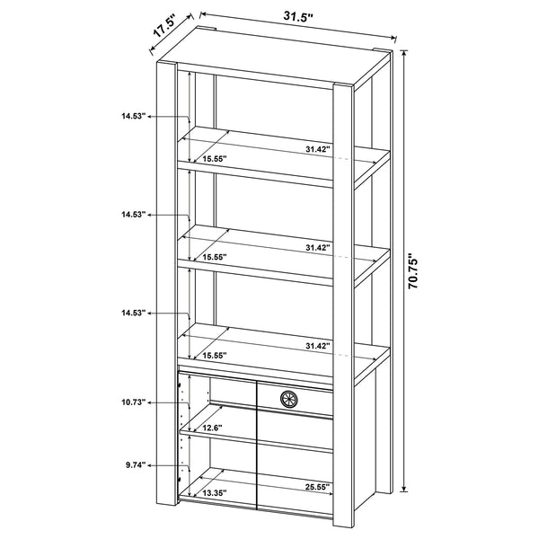 Coaster Laurelton 3-Piece Entertainment Center Tv Stand Light Oak