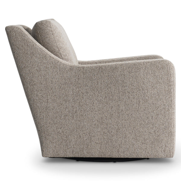 Bernhardt Ventura Beige Fabric Swivel Chair