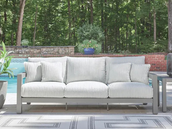 Hurley Park Outdoor Sofa with Cushion Gray