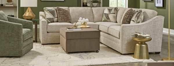 Craftmaster Essentials Saturn Fabric Contemporary Swivel Armchair