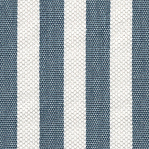 Tide & Timber White Maple Twin Blue Striped Upholstered Bed