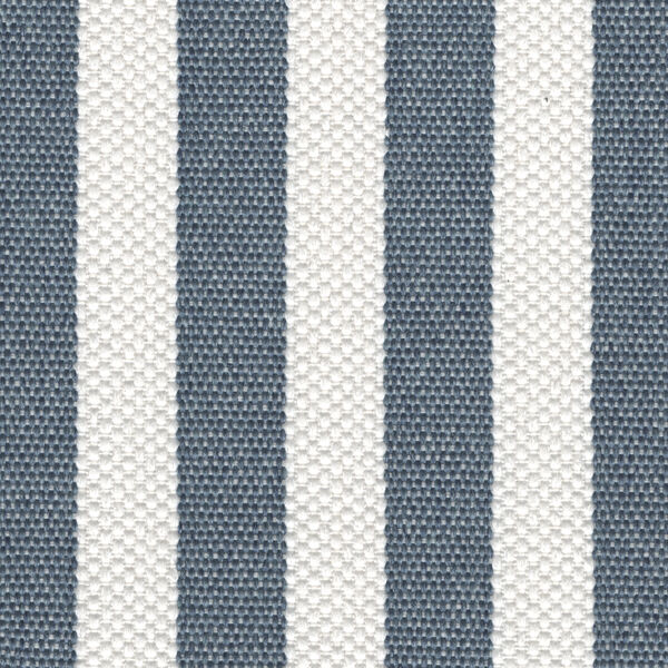 Tide & Timber White Maple Twin Blue Striped Upholstered Bed