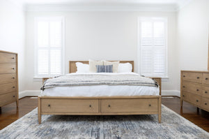 Seawinds Finn & Louise Chatham King Warm Maple Storage Complete Bed