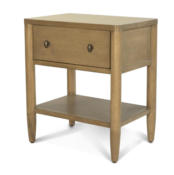 Seawinds Finn & Louise Chatham Warm Maple 1-Drawer USB Nighstand
