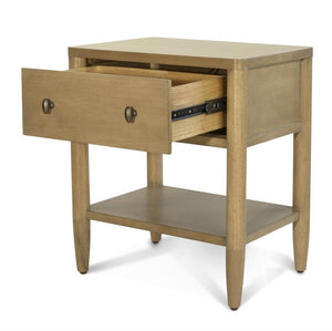 Seawinds Finn & Louise Chatham Warm Maple 1-Drawer USB Nighstand