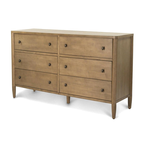 Seawinds Finn & Louise Chatham Warm Maple 6-Drawer Dresser