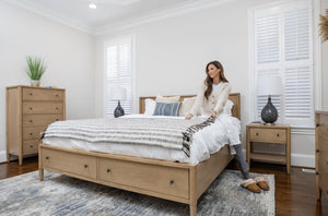 Seawinds Finn & Louise Chatham King Warm Maple Storage Complete Bed