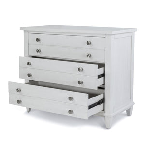 Seawinds Finn & Louise Point Breeze 3-Drawer Bachelors Chest in Fresh White & Soft Grey Glaze