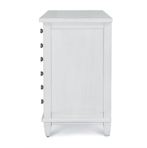 Seawinds Finn & Louise Point Breeze 3-Drawer Bachelors Chest in Fresh White & Soft Grey Glaze