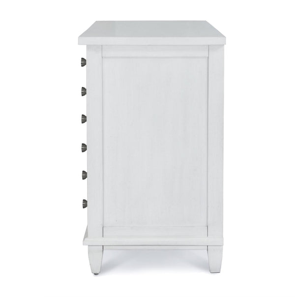 Seawinds Finn & Louise Point Breeze 3-Drawer Bachelors Chest in Fresh White & Soft Grey Glaze
