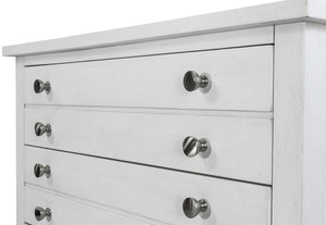 Seawinds Finn & Louise Point Breeze 3-Drawer Bachelors Chest in Fresh White & Soft Grey Glaze