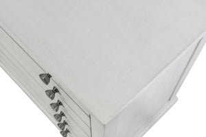 Seawinds Finn & Louise Point Breeze 3-Drawer Bachelors Chest in Fresh White & Soft Grey Glaze