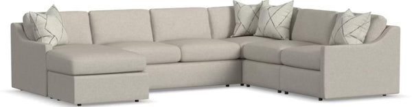 Flexsteel South Haven Sky Shell Fabric Stationary Sectional
