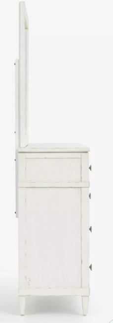 Magnussen Leila White Landscape Mirror