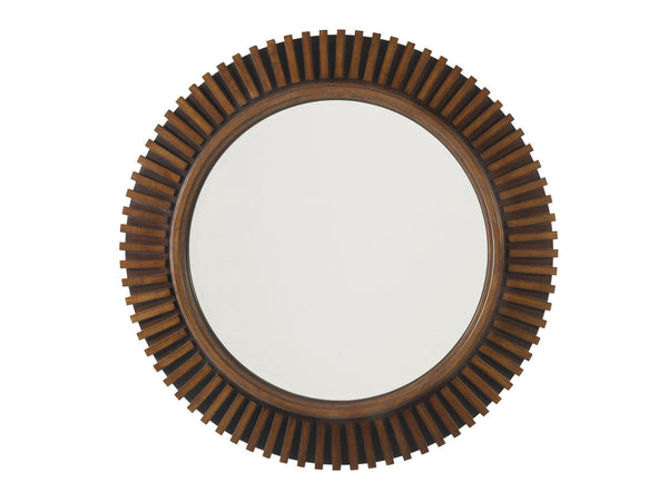 Ocean Club by Tommy Bahama Home Reflections Round Mirror in Bali Finish
