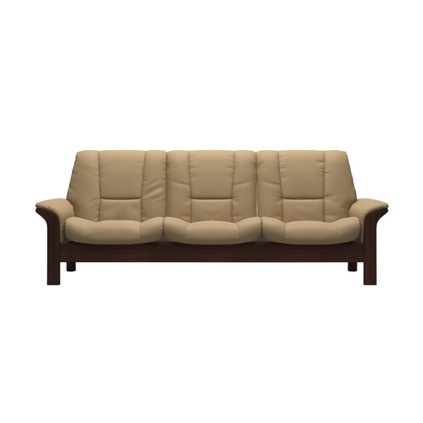 Stressless Buckingham Brown Low Back Paloma Sofa
