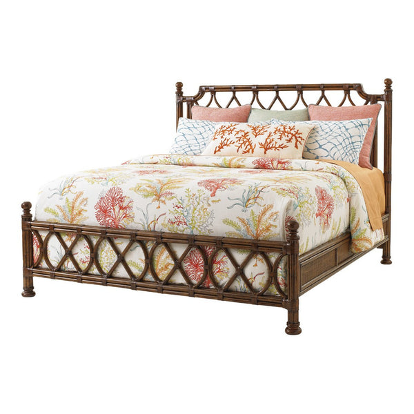 Bali Hai by Tommy Bahama Home Queen Rattan Bed