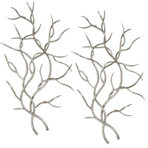 Uttermost Silver Branch Set of 2