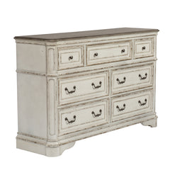 Liberty Furniture Magnolia Manor Antique White 7-Drawer Dresser