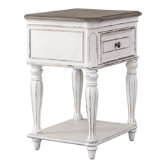 Liberty Furniture Magnolia Manor Antique White Leg Nightstand