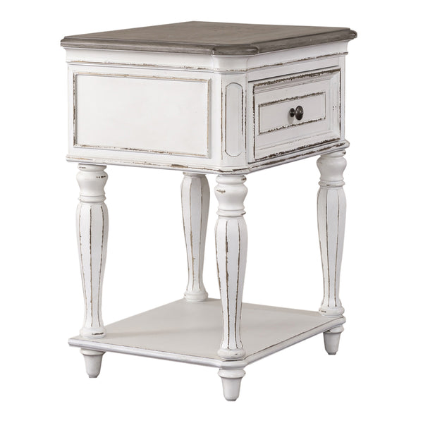 Liberty Furniture Magnolia Manor Antique White Leg Nightstand