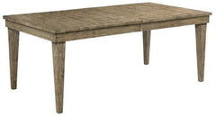 Kincaid Plank Road Rankin Rectangular Leg Table in Stone