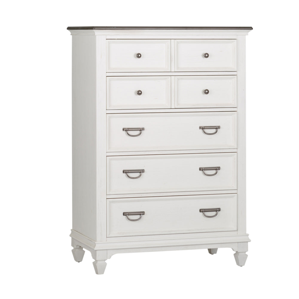 Liberty Furniture Allyson Park Wire Brushed White 5-Drawer Chest