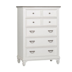 Liberty Furniture Allyson Park Wire Brushed White 5-Drawer Chest
