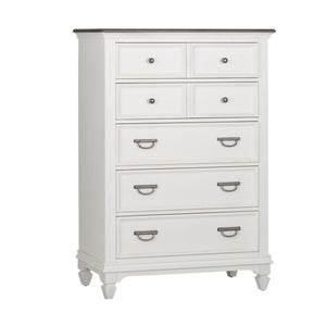 Liberty Furniture Allyson Park Wire Brushed White 5-Drawer Chest