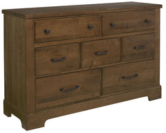 Vaughan-Bassett Cool Rustic Amber 7-Drawer Dresser