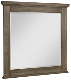 Vaughan-Bassett Cool Rustic Stone Grey Landscape Mirror
